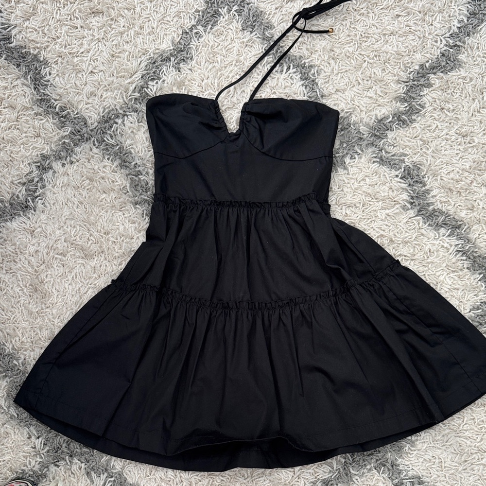 SHEIN Black Halter Dress Size Medium